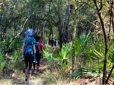 Visitors on the Florida Trail